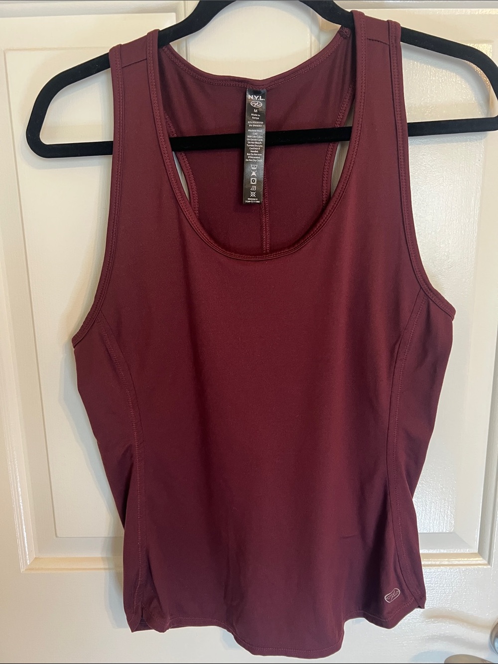 NYL Performance Women's Maroon Racerback Tank Top